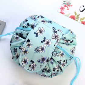 Animal Printing Large Capacity Drawstring Lazy Cosmetic Storage Bag (Option: Bluea)