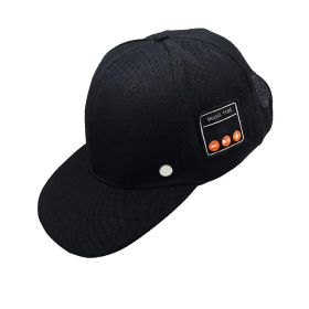 Bluetooth-compatible Music Hat Tennis Music Listening (Option: Black-Adjustable)