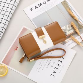 Anti Theft Brush European And American Large Capacity Handbag (Option: Caramel)