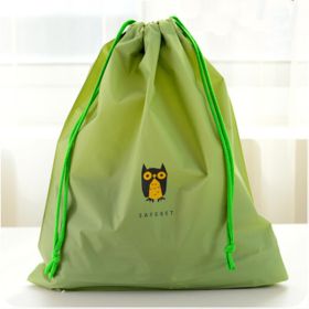 Animal Printing Large Capacity Drawstring Lazy Cosmetic Storage Bag (Option: Large green)