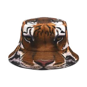 Positioning Tiger Pattern Bucket Hat European And American Outdoor (Option: Khaki Tiger-M)