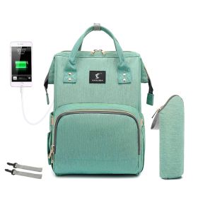 Portable Folding Crib Mummy Bag Portable (Option: Green with hook)