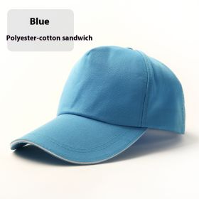 Travel Sun Hat Student's Hat Sun Hat (Option: Polyester Cotton Sky Blue)