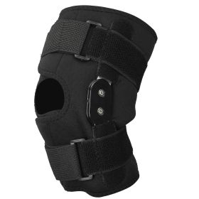 Sport Knee Brace Adjustable Open Patella Knee Support Compression Knee Wrap For Running Climbing Pain Relief Recovery of Injured Knee (Option: KneeBraceSleeveXL)