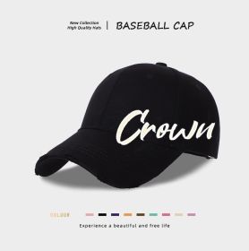 Men's European And American Casual Baseball Caps (Option: Black-Adjustable)