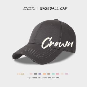 Men's European And American Casual Baseball Caps (Option: Grey-adjustable)