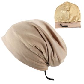 Spring And Autumn Adjustable Men's Satin Lined Hood (Option: Khaki-adjustable)