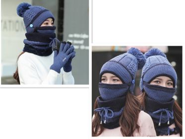 Plus velvet thick bib mask (Option: Set C)