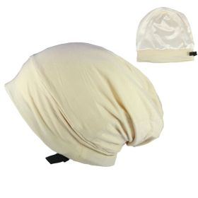 Spring And Autumn Adjustable Men's Satin Lined Hood (Option: Beige-adjustable)