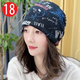 Cold-proof Twisted Hat Riding Fashion Scarf And Hat (Option: No 18-Free Size)
