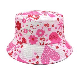 Outdoor Sun Protection Sun Floral Double-sided Bucket Hat (Option: 1color-M)