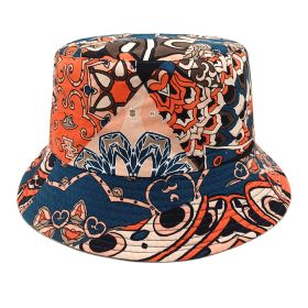 Geometric Bucket Hat Color Matching Printing Double-sided Wear Bucket Hat (Option: 1color-M)