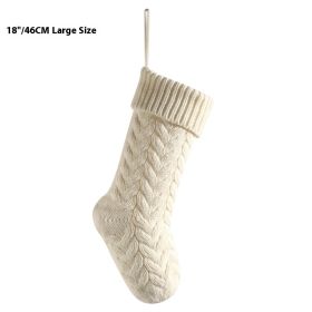 Layout Supplies Decorative Decorations Knitted Pendant Gift Bag Twist Large (Option: Ivory White)