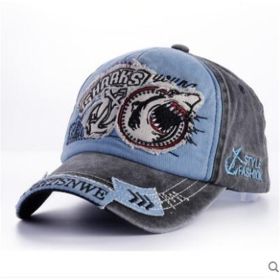 Casual all-match fashionable denim cap (Option: Denim Blue-Adult models)