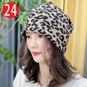 Cold-proof Twisted Hat Riding Fashion Scarf And Hat (Option: No 24-Free Size)