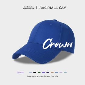 Men's European And American Casual Baseball Caps (Option: Blue-Adjustable)