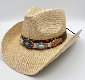 Summer Outdoor Ethnic Style Fedora Hat West (Option: R19C-Free Size)