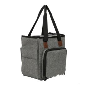 Woven supplies storage bag (Option: grey)