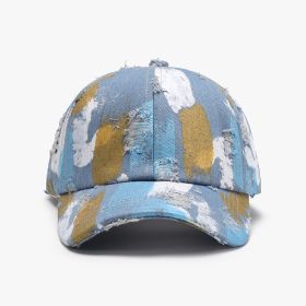 Men's Outdoor Travel Individual Breathable Soft Top Baseball Cap (Option: Denim Blue-Adjustable)