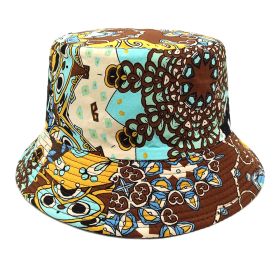 Geometric Bucket Hat Color Matching Printing Double-sided Wear Bucket Hat (Option: 5color-M)