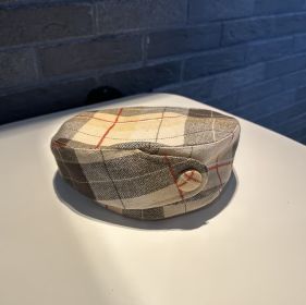 Versatile Dome Hat And Retro Checkered Painter Hat (Option: Khaki)