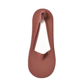 Women's Fashion Silicone Non-slip Shallow Boat Socks (Option: Camel Red-One size)