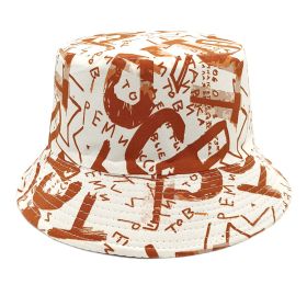 Hat Letter Graffiti Fisherman (Option: Orange-M)