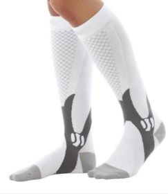 Compression Socks For Men&Women Best Graduated Athletic Fit For Running Flight Travel Boost Stamina Circulation&Recovery Socks (Option: White 6PC-S M)