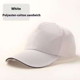 Travel Sun Hat Student's Hat Sun Hat (Option: Polyester Cotton White)
