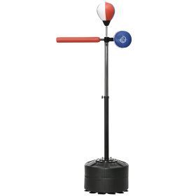 Free Standing Boxing Bag with Stand, Punching Speed Bag Reaction Bar Challenge with Suction Cups, 64-81in Adjustable Height for Teenagers and Adults, (Option: Black, Red, Blue-855x200x200 mm)