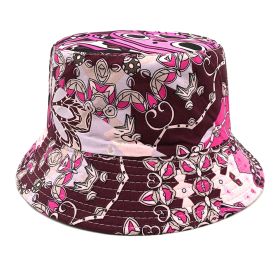Geometric Bucket Hat Color Matching Printing Double-sided Wear Bucket Hat (Option: 3color-M)