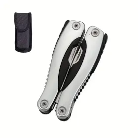 Professional Stainless Steel Pliers Tool Set: Multi-function Knife, Nylon Sheath, Etc. - The Perfect Gift For Camping, Survival, Hiking, Etc.! (Option: Silverycampingoutdoorspecial)