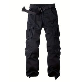 Three-dimensional Pocket Overalls Men's Multi-pocket (Option: Eight Black With Pocket-29)