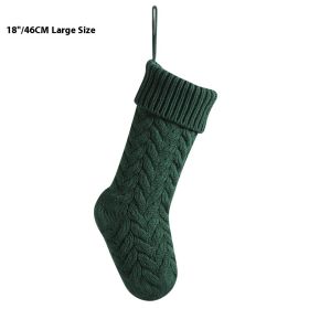 Layout Supplies Decorative Decorations Knitted Pendant Gift Bag Twist Large (Option: Dark green)