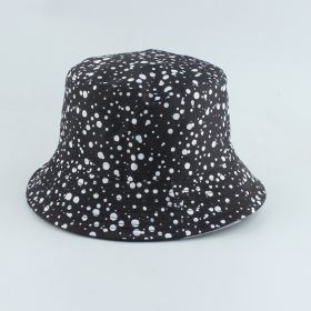 Printed Fisherman Hat Double-sided Can Wear Colorful Triangle Basin Hat (Option: Dots)