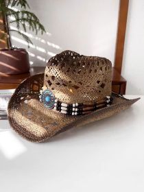 Summer Outdoor Ethnic Style Fedora Hat West (Option: R24A-Free Size)