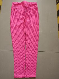 Booty Lifting Anti Cellulite Scrunch Leggings Without Pocket (Option: Rose red-4XL)