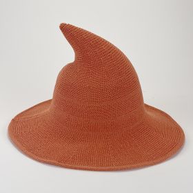 European And American Halloween Wool Wizard Hat (Option: Orange Red-M 56to58cm)