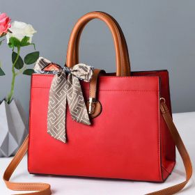 Trendy Fashion Women Crossbody Bag - Trend Shoulder Hand Bag Designer Women's Tote Bags Custom Wholesale Large Capacity Handbags (Option: Red)
