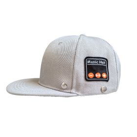 Bluetooth-compatible Music Hat Tennis Music Listening (Option: Light Gray-Adjustable)