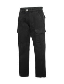 Men's Cargo Pants (Color: Black, size: 38)