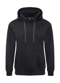 Heavyweight Fleece Pullover Hoodie (Color: Black, size: 3XL)