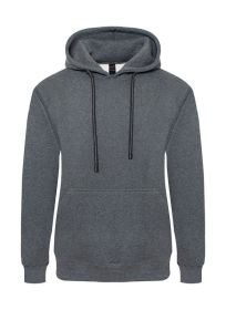 Heavyweight Fleece Pullover Hoodie (Color: Charcoal, size: 3XL)