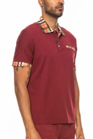 Checkered Plaid Short Sleeve Ploto Shirt (Color: Black, size: XL)