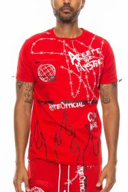 Weiv Hype Official Print Tshirt (Color: Red, size: L)