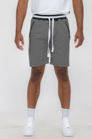 Weiv Mens French Terry Sweat Short (Color: Charcoal, size: 2XL)