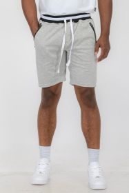 Weiv Mens French Terry Sweat Short (Color: Grey, size: S)