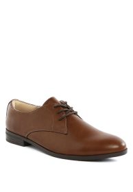 Finch Men's Minimalist Derby Shoes (Color: Dark Brown, size: US-10 / UK-9 / EU-43)