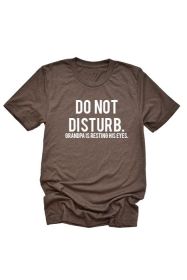 Do Not Disturb Tee (Color: Black, size: M)