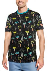 Allover Print Short Sleeve Tshirt (Color: AP05, size: L)